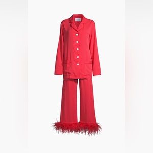Sleeper red feather pajamas